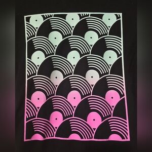 Old Navy Vinyl Records Graphic Print Tee